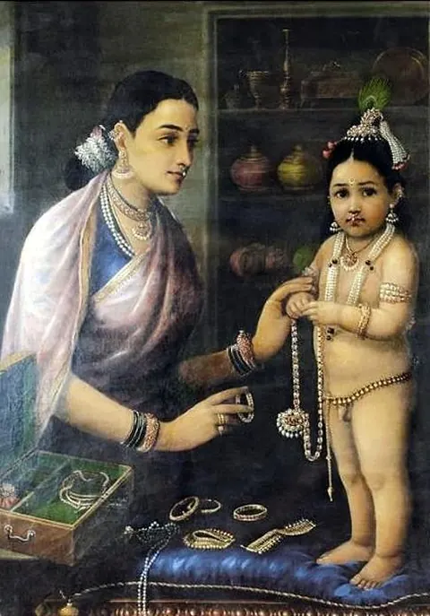 யசோதையும் பால கிருஷ்ணரும்